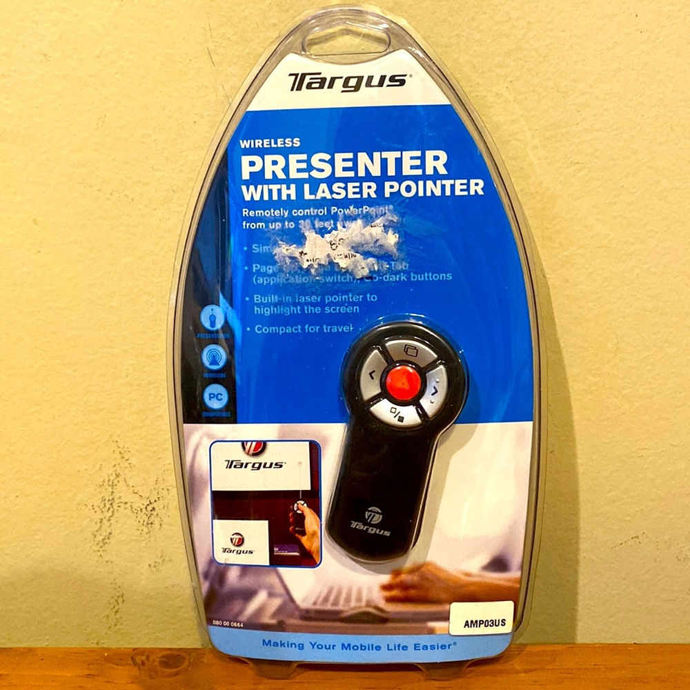 Targus Wireless Presenter with Laser Pointer New in Package